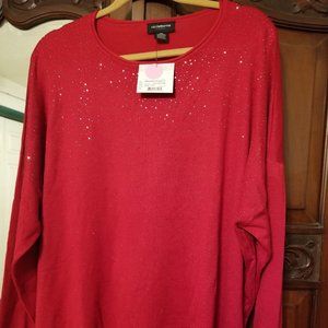 Liz Clayborne Career XXL Cherry Red with Sparkles